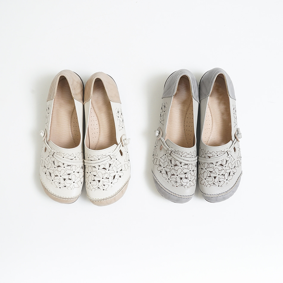 波斯菊鏤空兩條單鞋